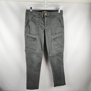 Democracy Jeans Womens 8 Ab Technology Cargo Mid Rise Green Ankle (29x27)